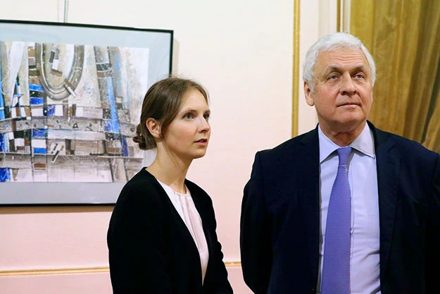 На открытии выставки Н.Г. Вагапова в Париже