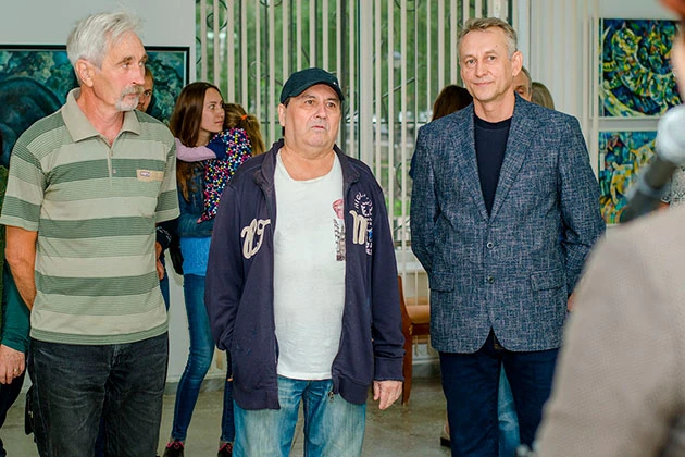 Художники Михаил Якушев, Наиль Вагапов и Рамиль Нагаев