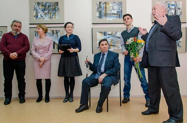 На открытии персональной выставки Наиля Гайнановича Вагапова